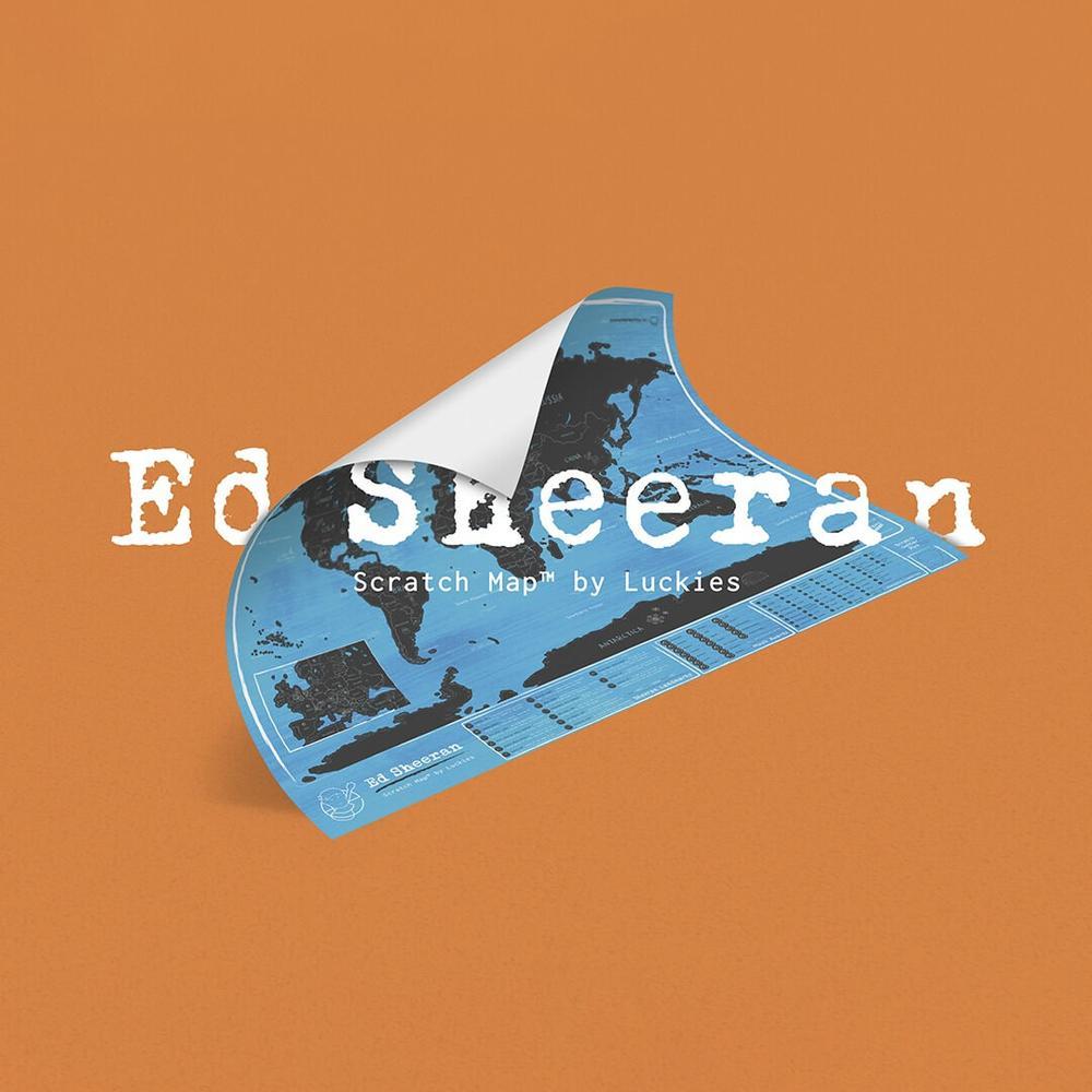 Scratch Map Ed Sheeran Edition