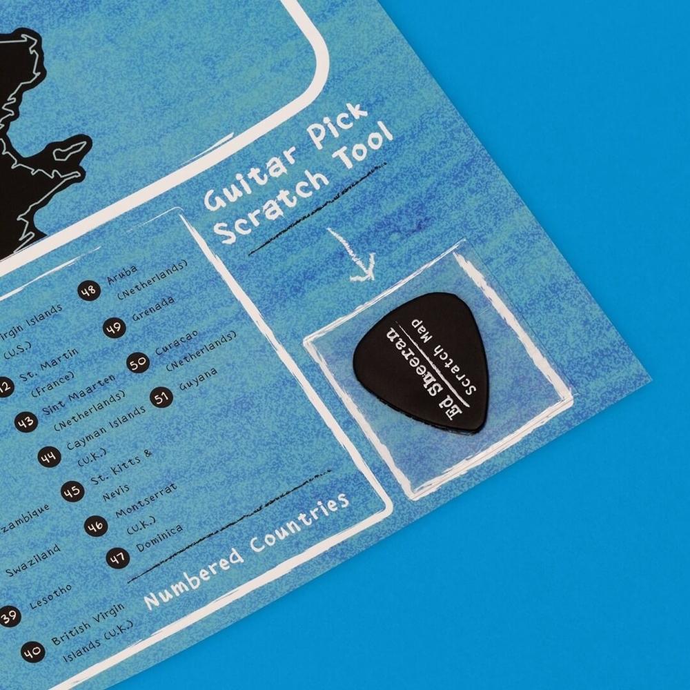 Scratch Map Ed Sheeran Edition