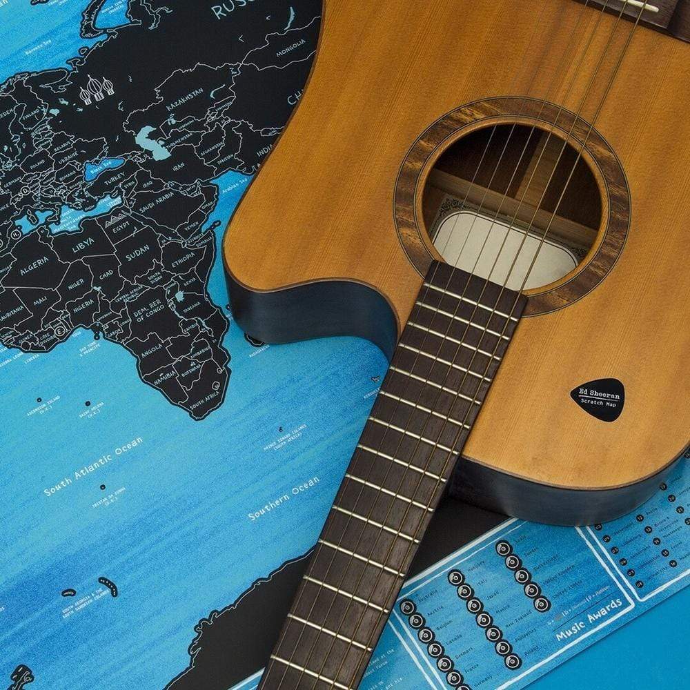 Scratch Map Ed Sheeran Edition