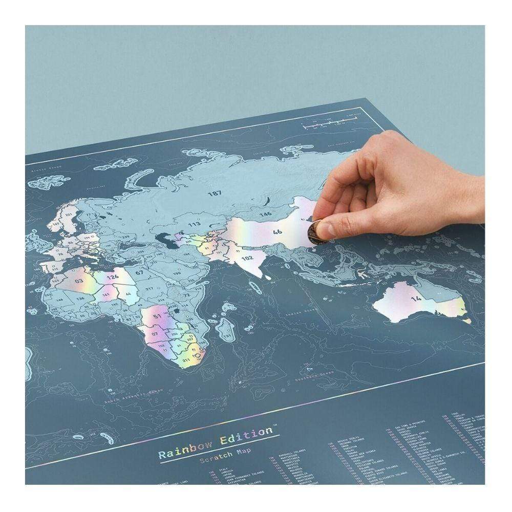 Luckies Of London Scratch Maps Scratch Map Rainbow Edition