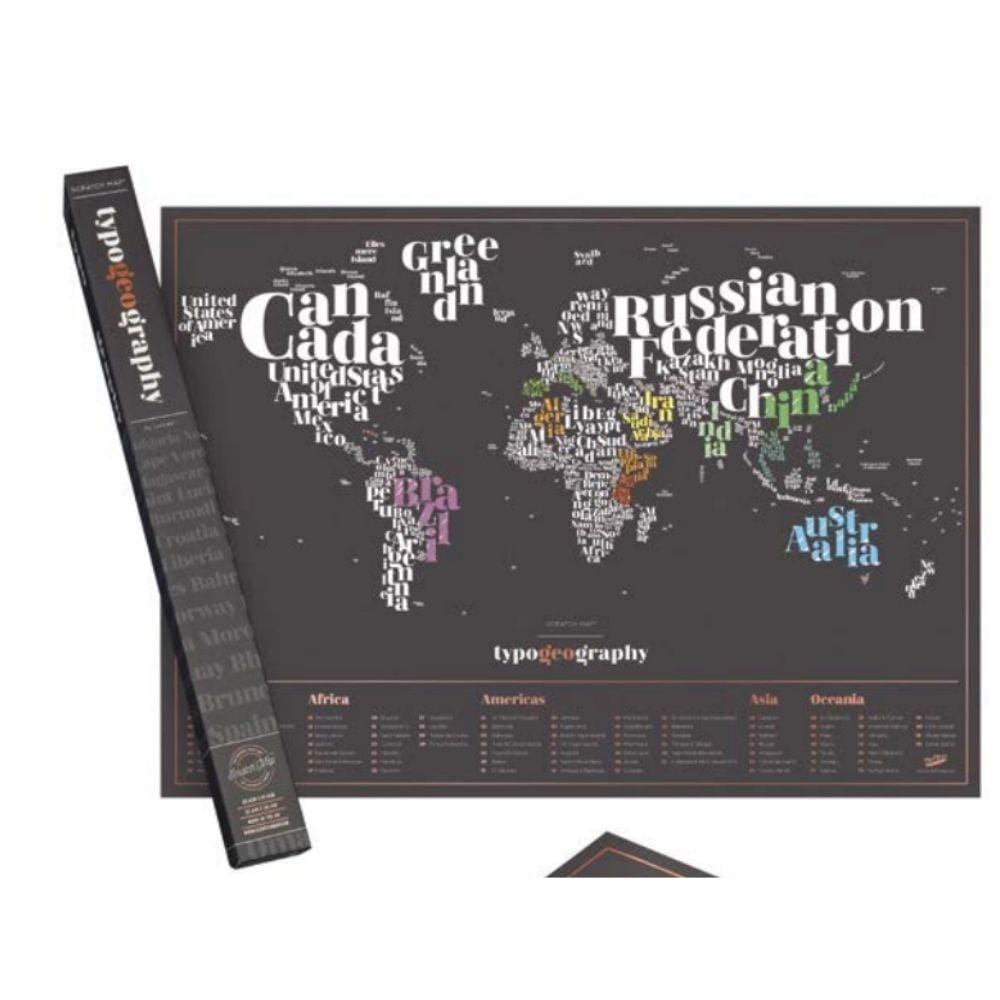 Luckies Of London Scratch Maps Scratch Map Typogeography