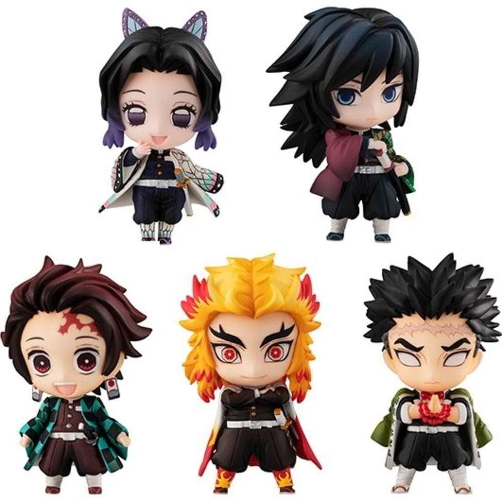 Mega House PVC Figures Demon Slayer Tanjiro & the HASHIRAs Mascot set A