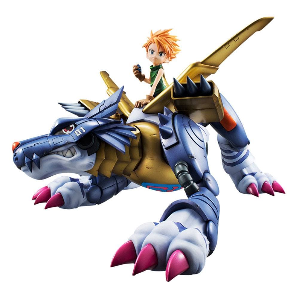 Mega House PVC Figures Digimon Adventure Precious G.E.M. Garurumon & Ishida Yamato (Reissue)