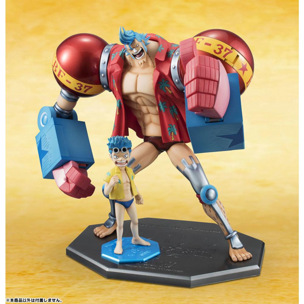 Mega House PVC Figures Excellent Model Portrait.Of.Pirates One Piece Series CB-R3 Franky