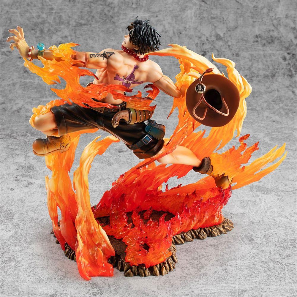 Mega House PVC Figures P.O.P ONE PIECE -NEO-MAXIMUM - Portgas D. Ace 15th LIMITED Ver.