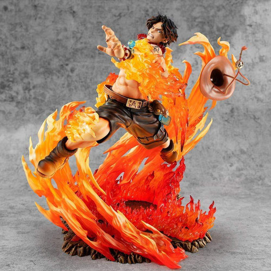 Mega House PVC Figures P.O.P ONE PIECE -NEO-MAXIMUM - Portgas D. Ace 15th LIMITED Ver.