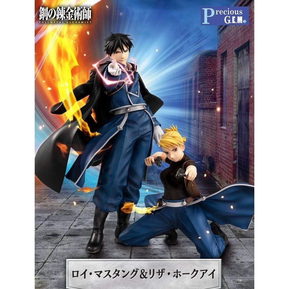 Mega House PVC Figures Precious G.E.M. FULLMETAL ALCHEMIST Roy Mustang & Liza Hawkeye