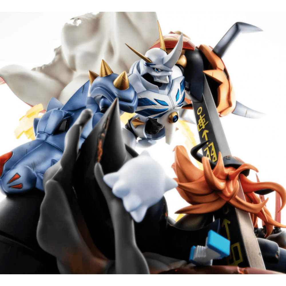 Mega House PVC Figures VS Series DIGIMON ADVENTURE CHILDREN'S WAR GAME! Omegamon vs Diabolomon