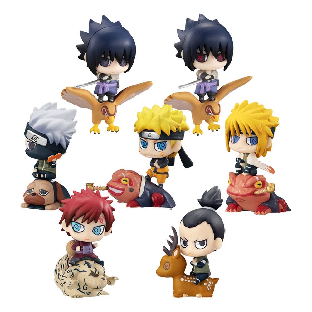 Megahouse Figure Naruto: Shippuden Petit Chara Land New Color! Kuchiyose Box of 8 Figures BY MEGAHOUSE - BRAND NARUTO