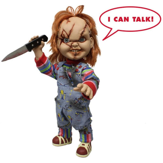 Mezco Toys PVC Figures CHILD'S PLAY - Chucky Bad Guy Sonore mega 38cm ! REPROD