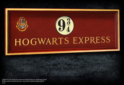 Noble Collection Harry Potter - Platform 9 3/4 Sign