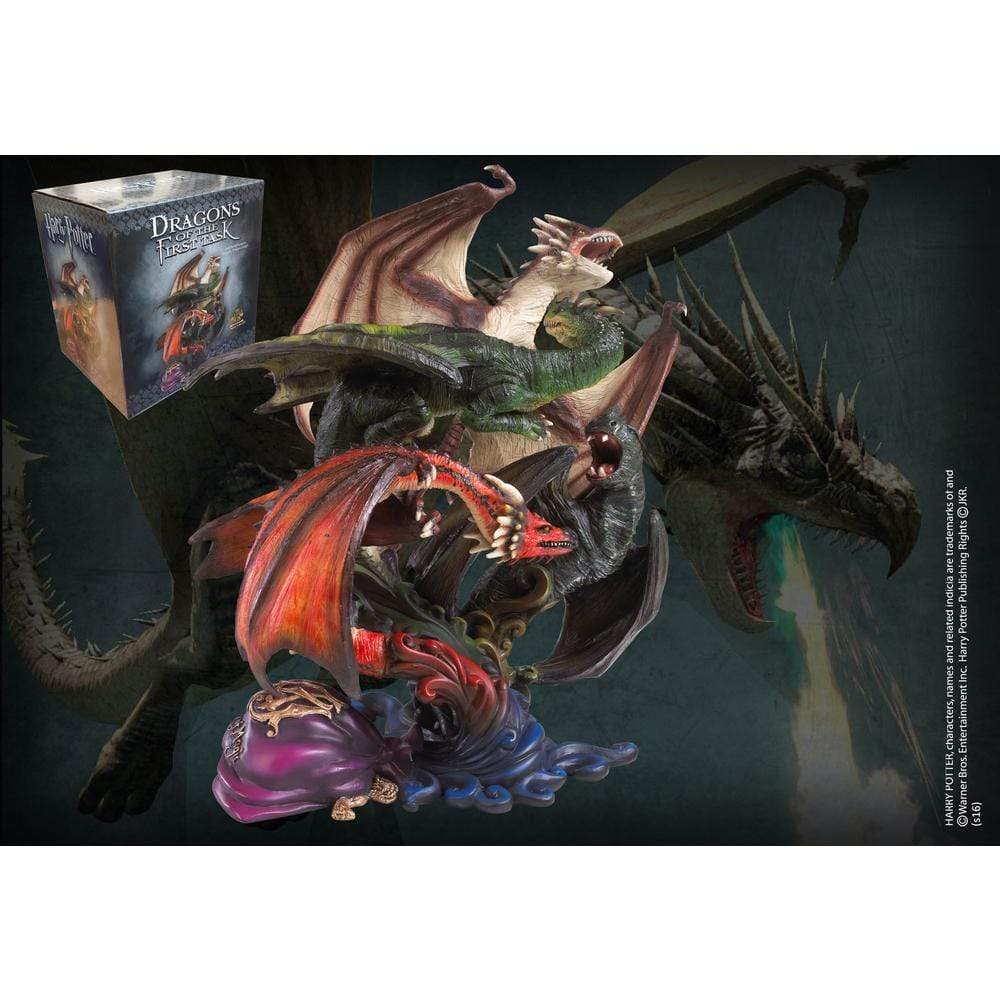 Noble Collection Figure HP- Dragons of The First Task Sculpture