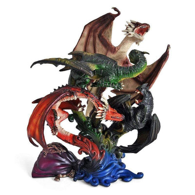 Noble Collection Figure HP- Dragons of The First Task Sculpture