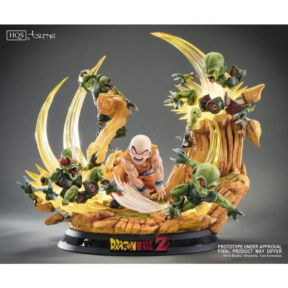 Tsume Art Resin Statues KRILIN VS THE SAIBAIMEN HIGH BY TSUME